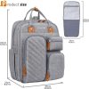 Versatile Baby Diaper Bag with Tons of Compartments, Built-in Stroller Straps and Changing Pad