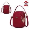 Mini sac à main Vintage en Nylon pour femmes, sac à bandoulière tendance, sacoche légère, solide, fermeture éclair, sac à rabat étanche - Image 3