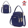 Mini sac à main Vintage en Nylon pour femmes, sac à bandoulière tendance, sacoche légère, solide, fermeture éclair, sac à rabat étanche - Image 4