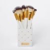 BH Cosmetics Elegance Brush Set- Pink, White Studded Elegance - Image 3