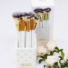 BH Cosmetics Elegance Brush Set- Pink, White Studded Elegance