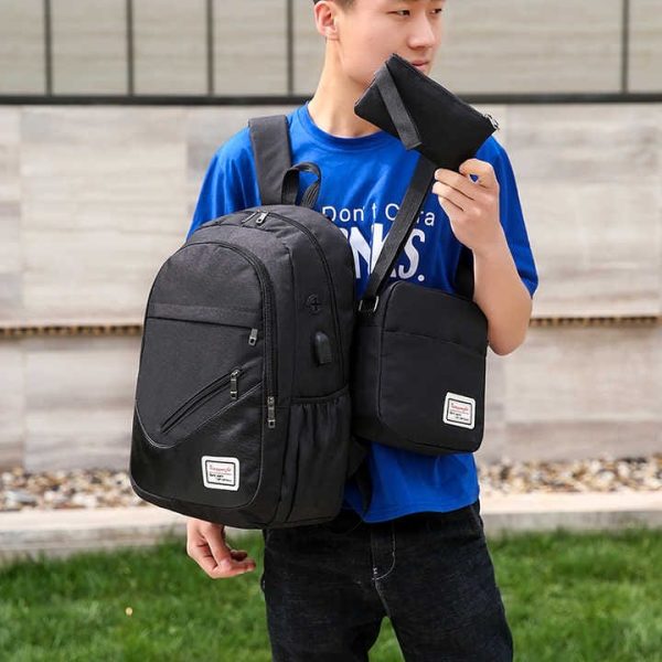 3 Piece Fashion Stylish Laptop Backpack