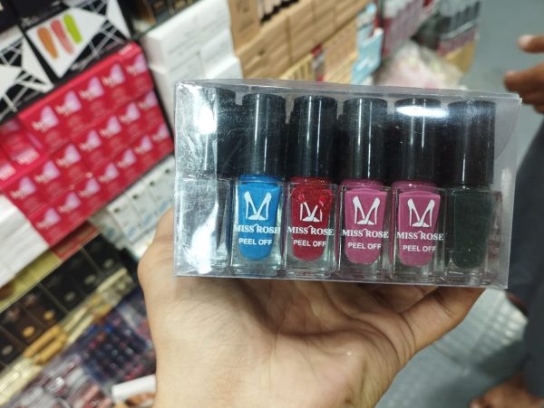 Shop Miss Rose Peel Off Nail Paints full Pack 24 in Pakistan