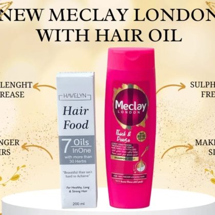 New Meclay London Shampoo with Hair Food Oil