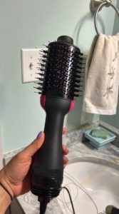 One Step Hot Air Brush (Dryer + Straightener with Gift Hair Hold Spray) photo review