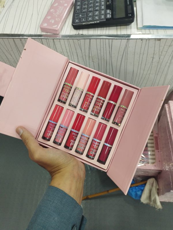 12pcs Mocallure Highly Pigmented Matte Lip Gloss