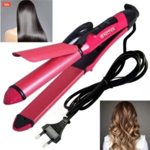 Nova 2 In 1 Professional Hair Curler & Hair Straightener