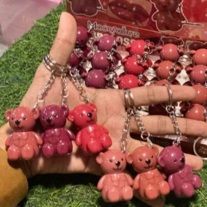 Mocallure Teddy Keychain Matte Lipgloss Pack of 6
