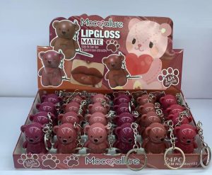 Mocallure Teddy Keychain Matte Lipgloss Pack of 6