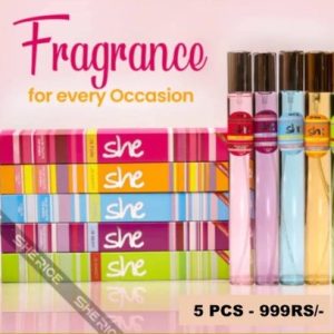 5 Pcs SHE Pen Perfume Set – 35ml Each | Premium Fragrances
