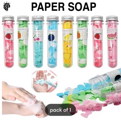 Flower Soap Tube – Portable Travel Bottle Soap Sheets for Handwashing