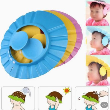 Adjustable Baby Shower Cap – Soft Silicone Bath Hat for Toddlers & Infants