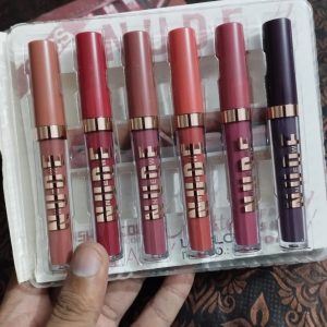 Nude Matte Lip Gloss Pack of 6 | Long-Lasting Liquid Lipstick Set