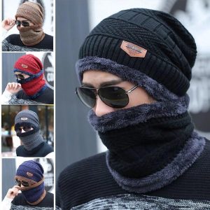 Winter Cap with Neck Muffler – Men & Women