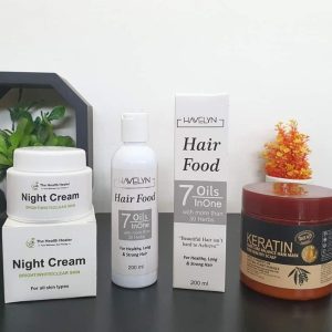 3-in-1 Beauty Care Combo – Night Cream, Nourishing Oil & Keratin Treatment