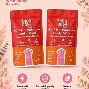 Pack of 2 Mee Oow Powder Wax – Easy Hair Removal Wax Powder for Smooth & Clean Skin